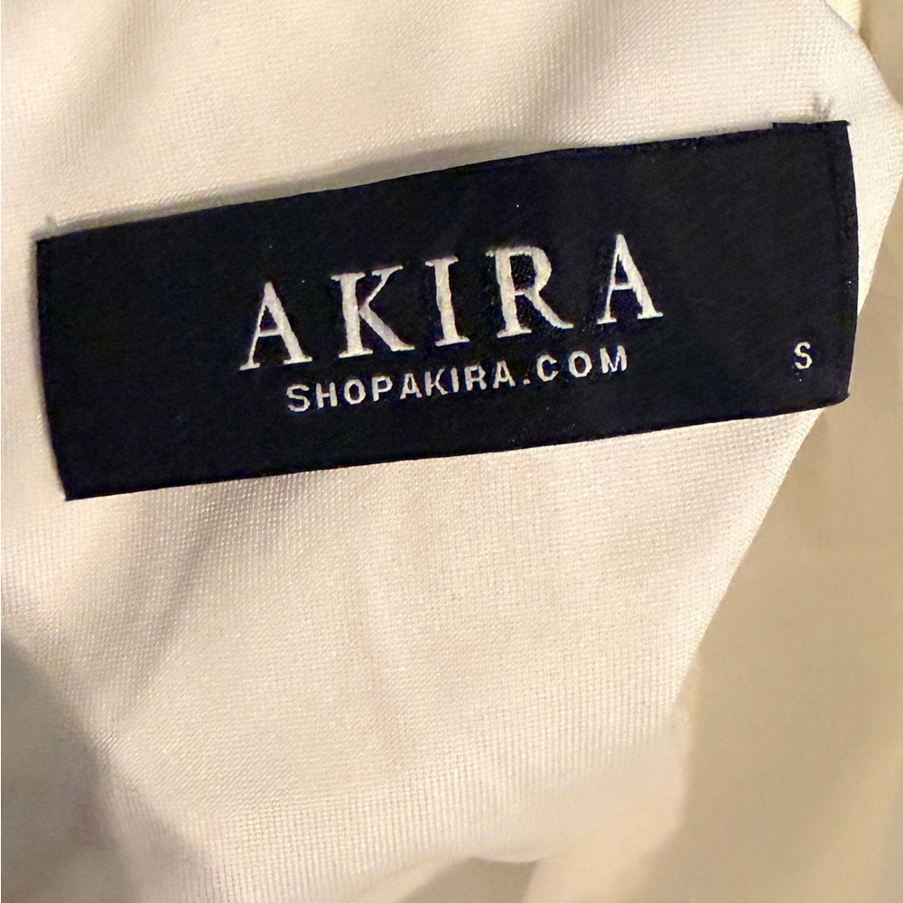 AKIRA White and Silver Sequin A-Line Skirt - Picture 5 of 5